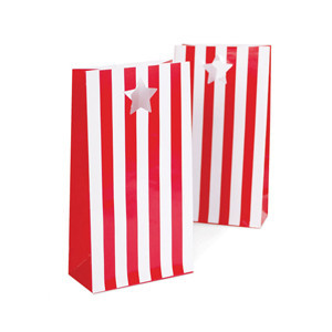 Party Bags ~ Candy Red Stripes