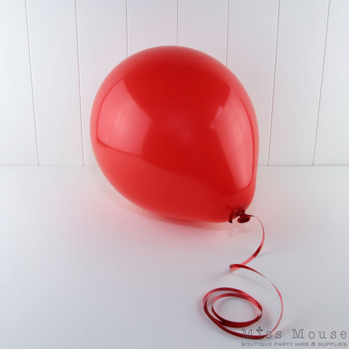Red Balloons - helium quality latex balloon.