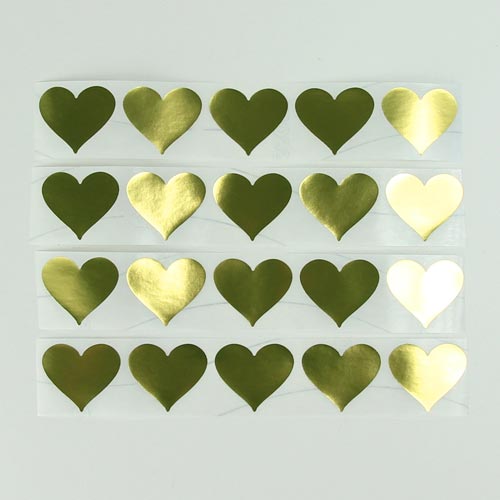 Stickers ~ Gold Hearts