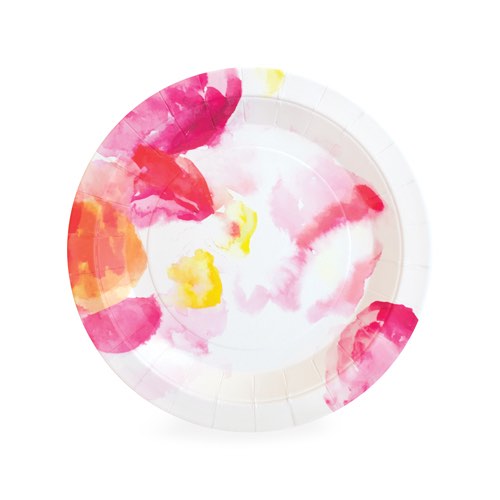 These Floral Escape dessert plates are a pretty paper plate perfect for very special events.