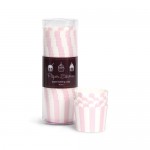 Baking Cups ~ Marshmallow Pink Stripes