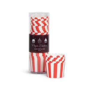 Baking Cups ~ Red Stripes