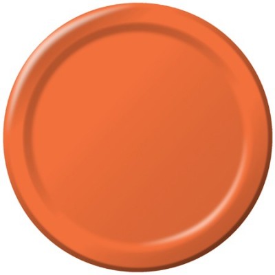 Paper Plates ~ Bittersweet Orange