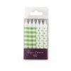 Candles ~ Apple Green Stripes & Spots