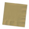 Gold Paper Napkins for your 50th wedding anniversary or wedding day.