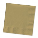 Gold Paper Napkins for your 50th wedding anniversary or wedding day.