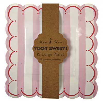 Paper Plates ~ Toot Sweet Pink Large