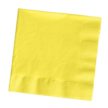 Lemon Yellow Paper Napkins