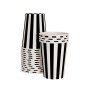 Paper Cups ~ Black Stripes
