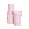 Paper Cups ~ Marshmallow Pink Polka Dots