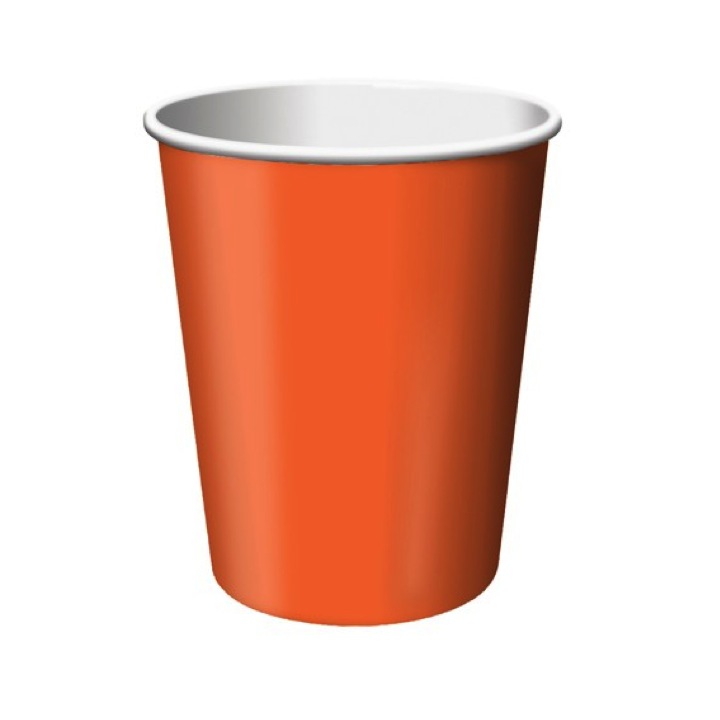 Paper Cups ~ Bittersweet Orange
