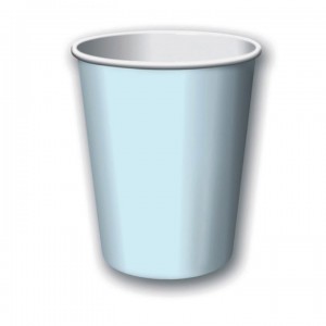 Pastel Blue Paper Cups
