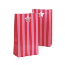 Party Bags ~ Pink Floss Stripes