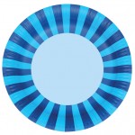 Paper Plates ~ Blue Stripes