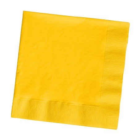 School Bus Yellow Paper Napkins