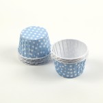 Serving Cups ~ Light Blue Polkadot