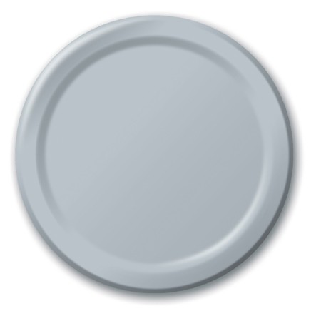 Paper Plates ~ Shimmering Silver