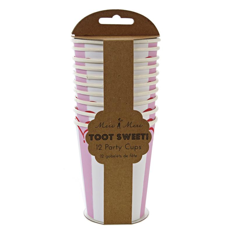 Paper Cups ~ Toot Sweet Pink
