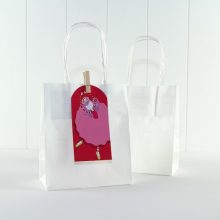 Party Bag with Twist Handle ~ White