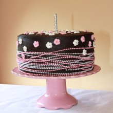 Pink Ceramic Cake Stand