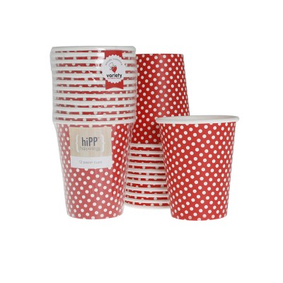 Paper Cups ~ Red Polka Dot