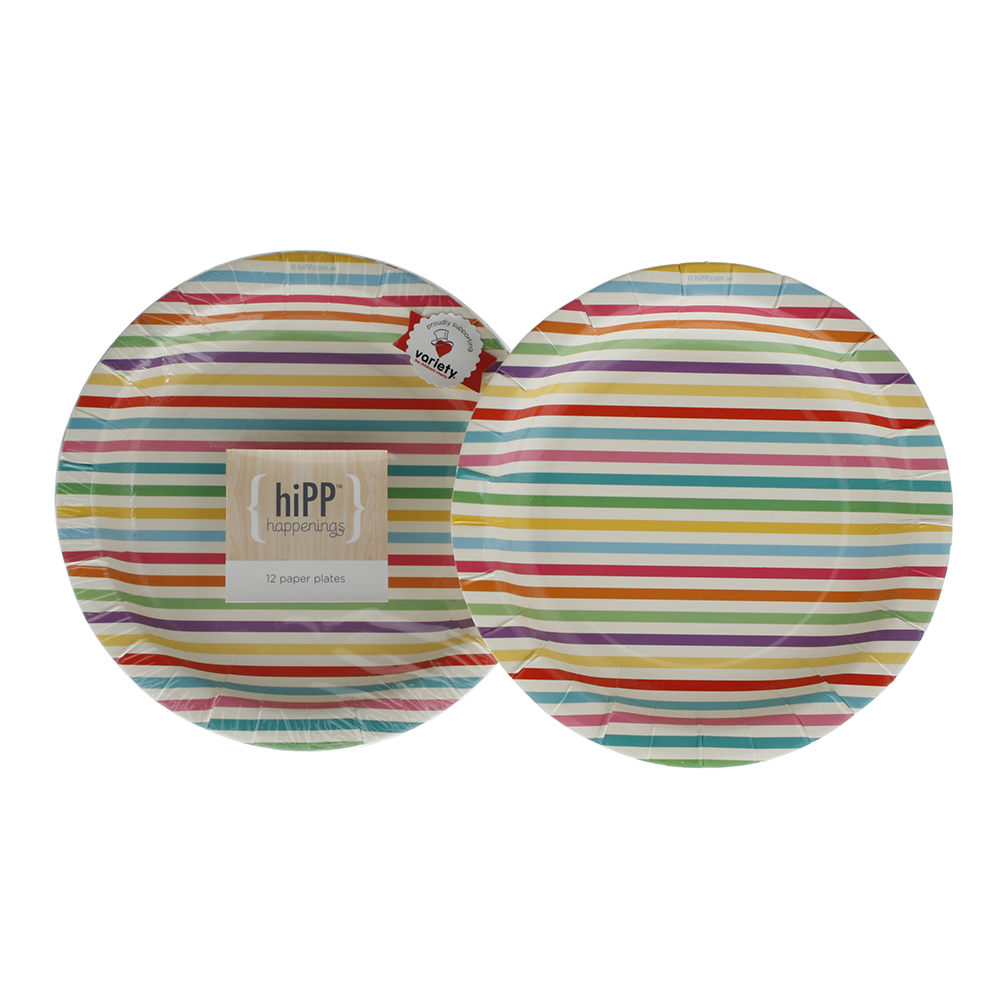 Paper Plates ~ Carnival Stripe