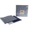 Paper Napkins ~ Navy Chevron & Stripe