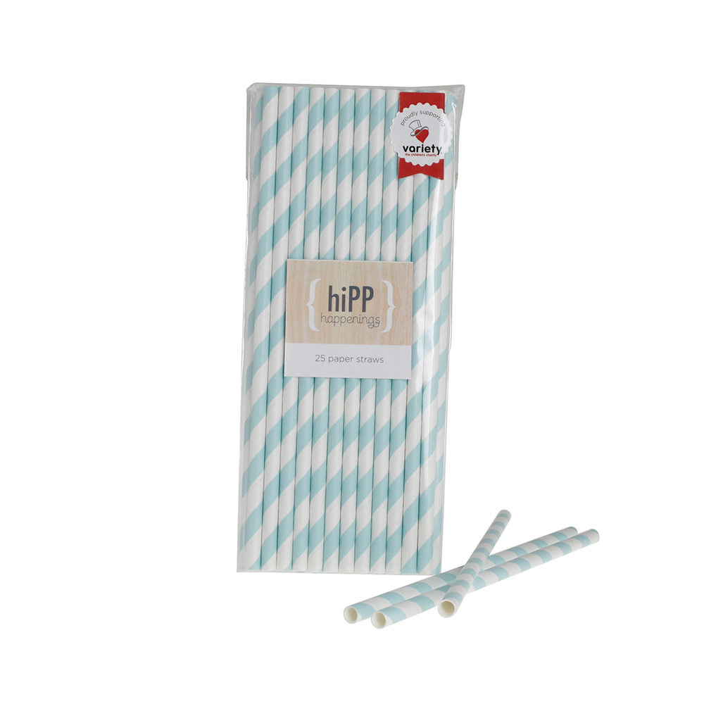 Paper Straws ~ Duck Egg Blue