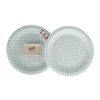 Paper Plates ~ Duck Egg Blue Houndstooth