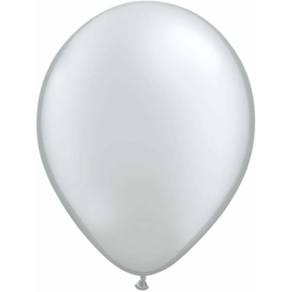 Metallic Silver Balloons by Qualatex