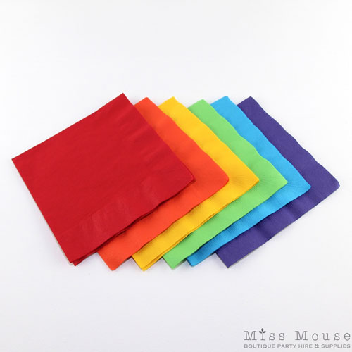 Rainbow Paper Napkins