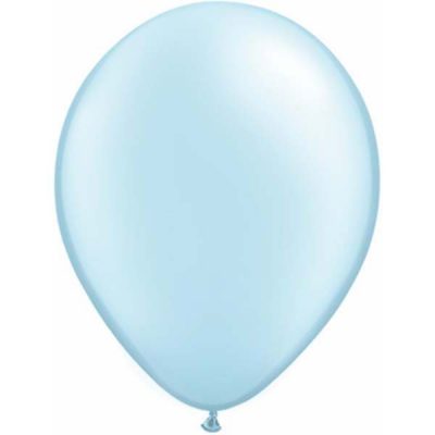 Pearl Light Blue Balloons by Qualatex are a helium quality balloon.