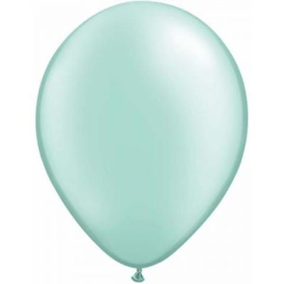 Pearl mint green balloons by Qualatex available in NZ.