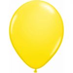 Standard yellow balloons by Qualatex available in NZ.