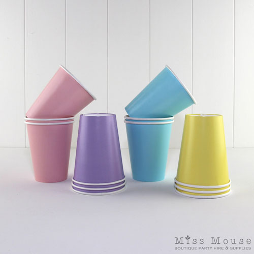 Vintage Pastels Paper Cups