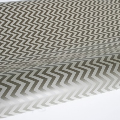 Table Runner / Gift Wrap ~ Gold Creme Chevron