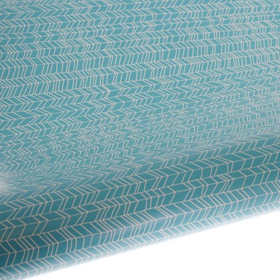 Table Runner / Gift Wrap ~ Teal Sketch