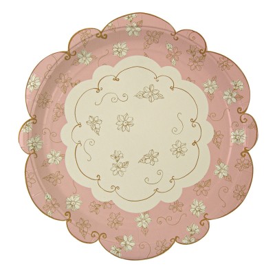 Paper Plates 9" ~ Vintage Tea Party