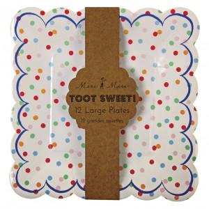 Paper Plates ~ Toot Sweet Spotty Large