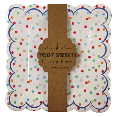 Paper Plates ~ Toot Sweet Spotty Large