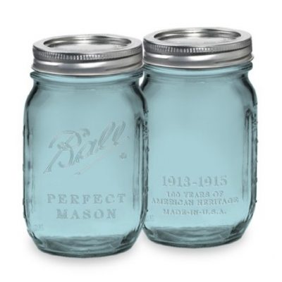 Ball Mason Jar ~ Heritage Blue Pint