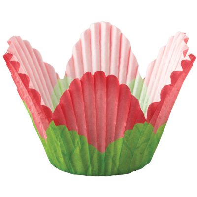 Shaped Baking Cases ~ Red Petal