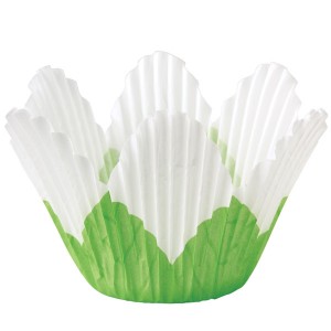 Shaped Baking Cases ~ White Petal