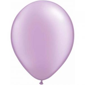 Pearl lavender balloons by Qualatex are a pastel purple colour with shimmery finish.