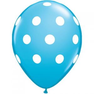 Robins Egg Blue Big Polka Dots Balloons