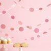 Glittered Dot Garland ~ Pink