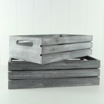 Whitewash Wooden Crates