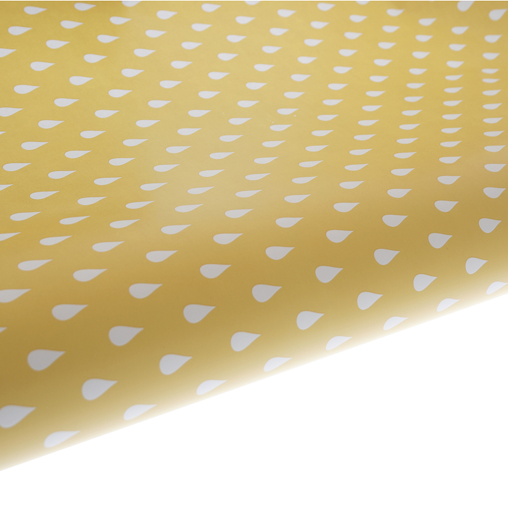 Table Runner / Gift Wrap ~ Raindrops Yellow