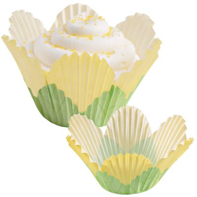 Shaped Baking Cases ~ Yellow Petal