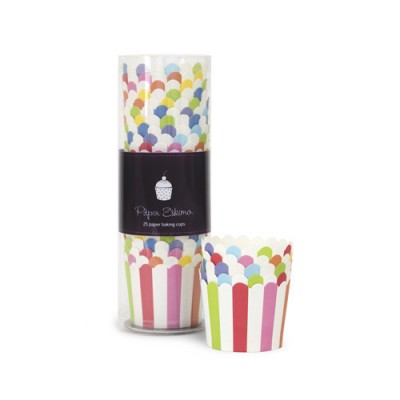 Baking Cups ~ Rainbow Stripes